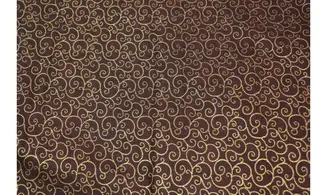 Tissu volutes dorées