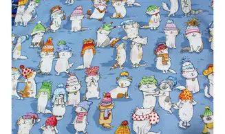 Tissu bonnets de chats !