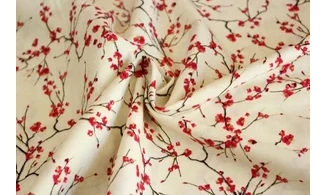 Tissu japonais Lotus