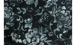 Batik bleu sombre grandes fleurs