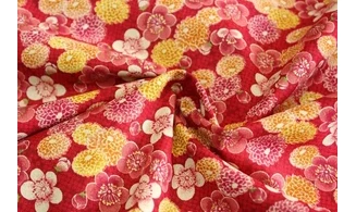 Tissu floraison japonaise