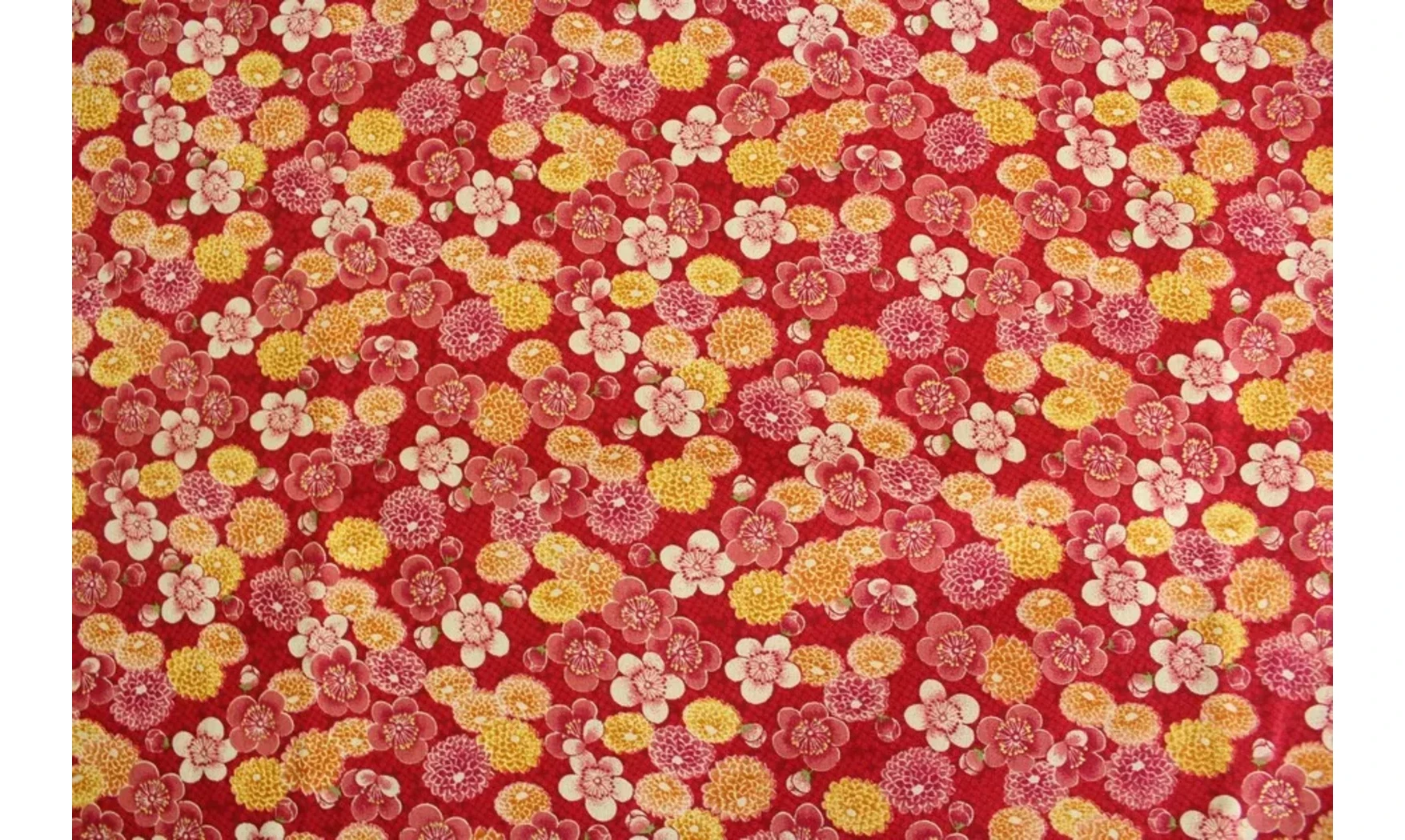 Tissu floraison japonaise