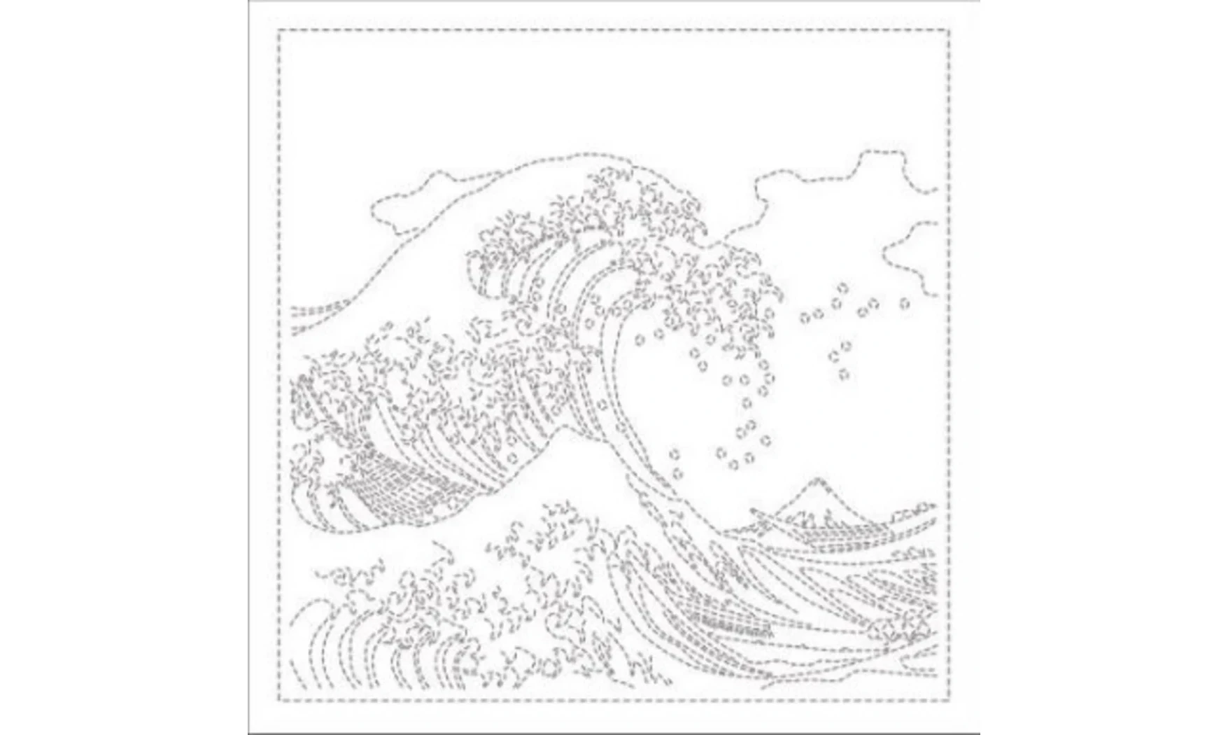 Coupon tissu Sashiko 33 x 66 cm