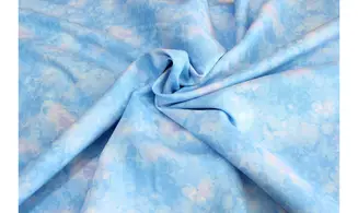 Tissu Kim bleu ciel