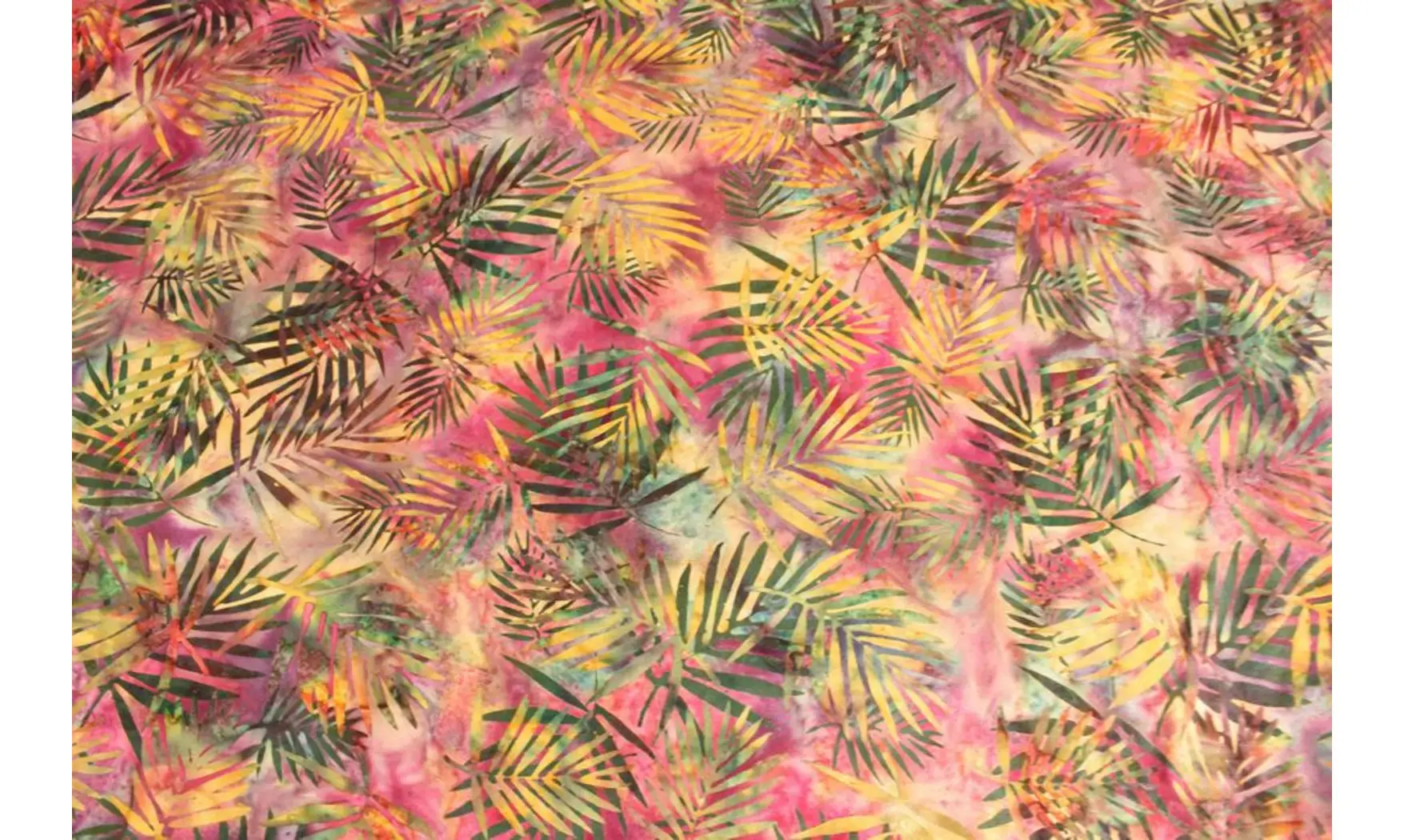 Batik feuillages multi