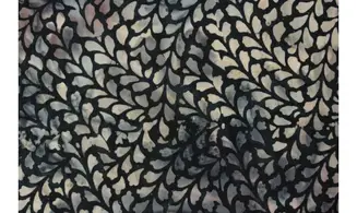 Batik fond noir ramages