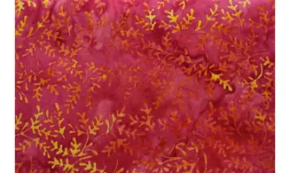 Batik rose branchages oranges