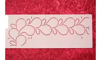 Bordure vin pétillant - 6,4 cm