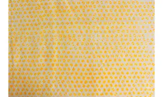 Batik jaune clair grains de café