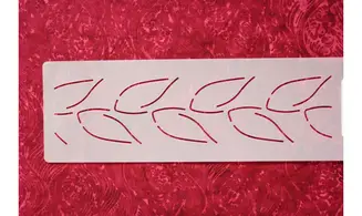 Bordure épi - 6,4 cm