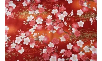 Tissu japonais Naka design cubes