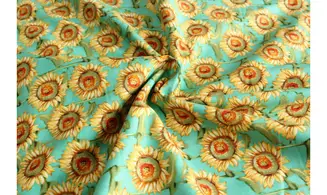Tissu tournesols contemporains