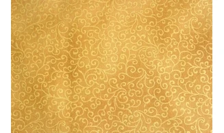Tissu gold volutes dorées