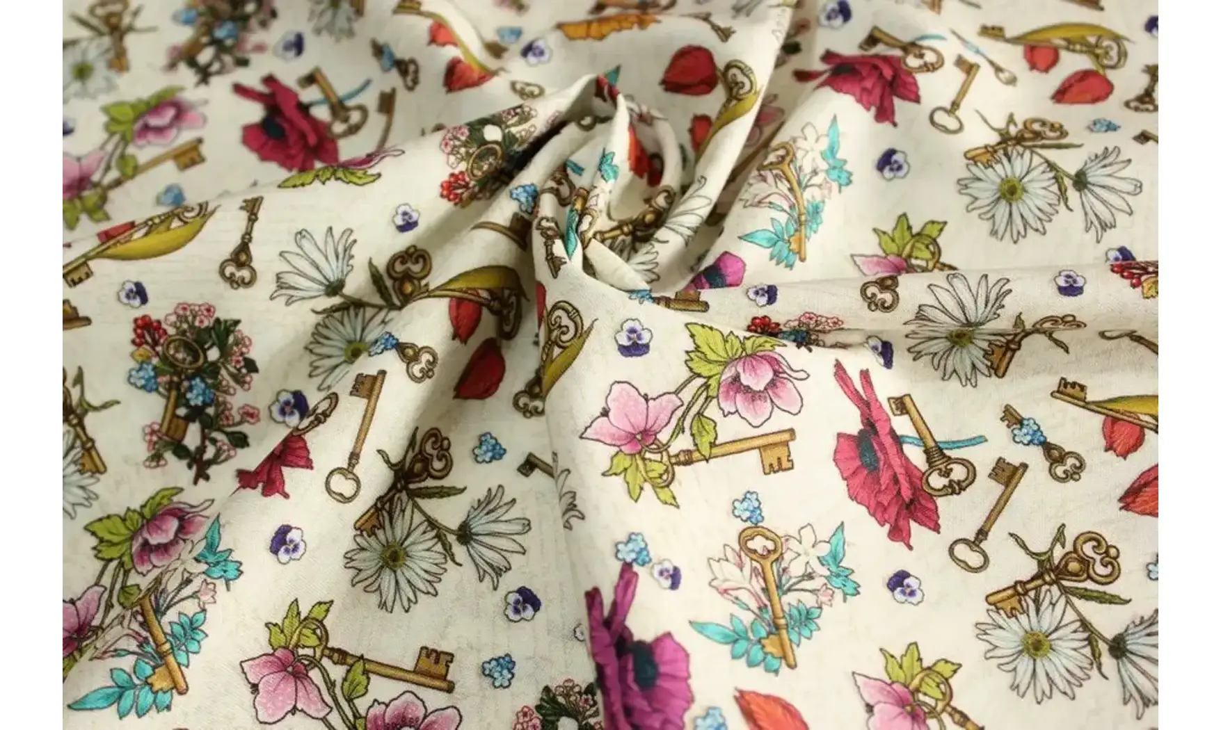 Tissu Langage des fleurs