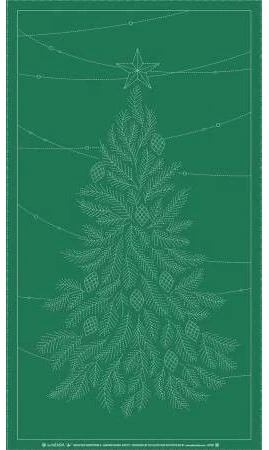 Panneau Sashiko Sapin vert