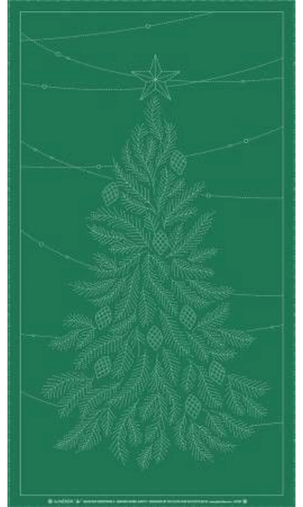 Panneau Sashiko Sapin vert