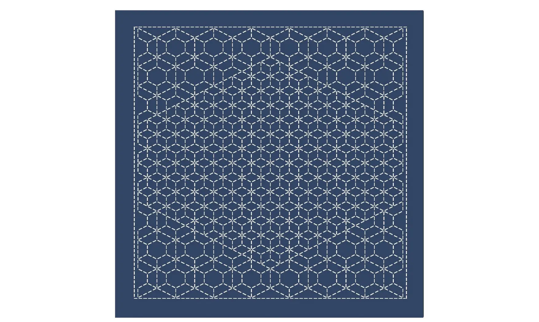 Coupon tissu Sashiko 33 x 66 cm