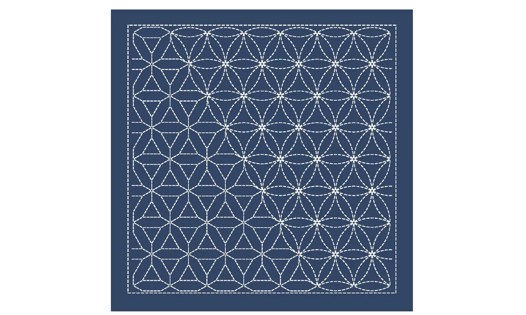 Coupon tissu Sashiko 33 x 66 cm