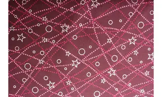 Tissu bordeaux design argent