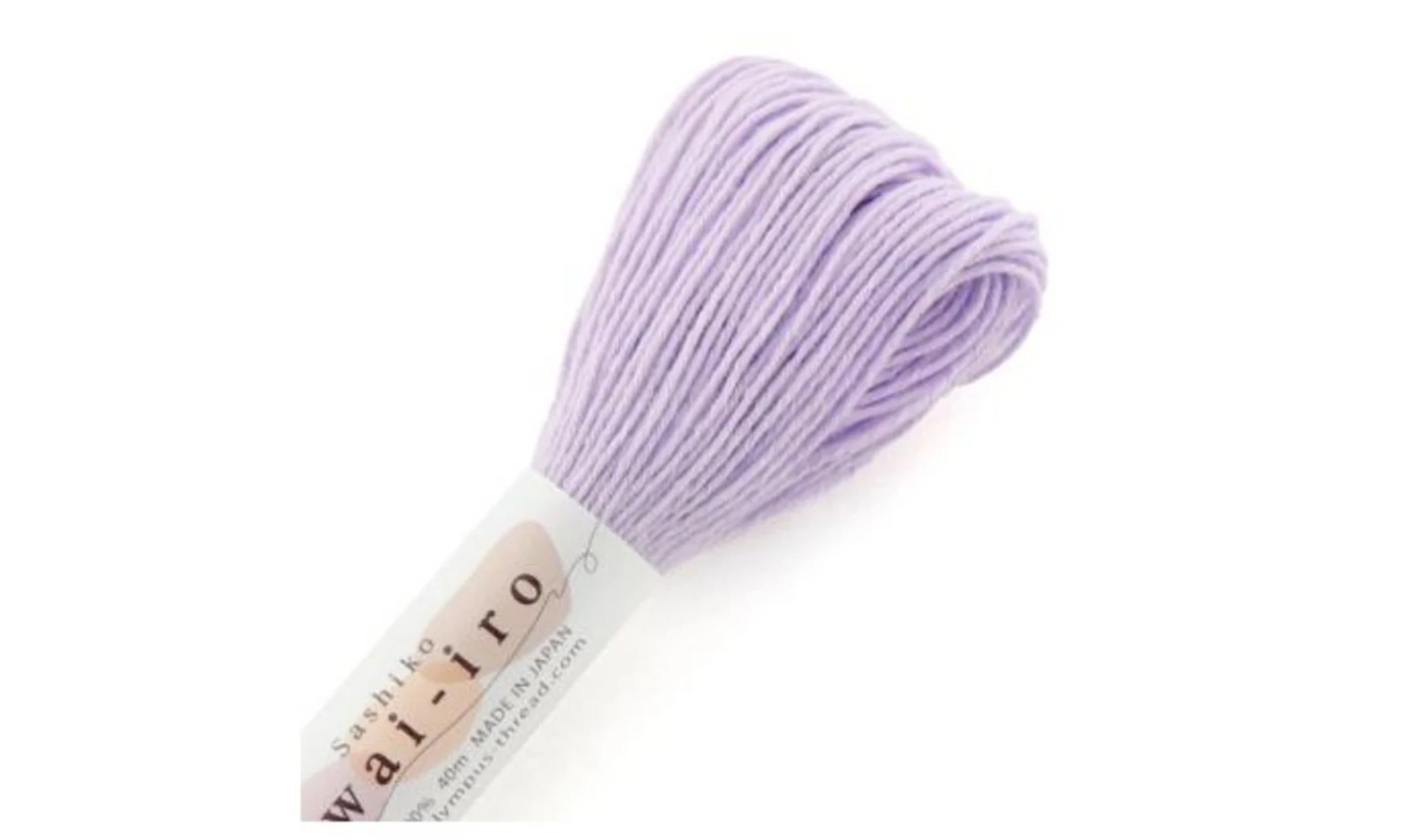 Fil Sashiko pastel lavande 40m