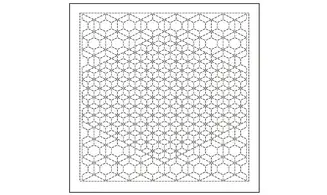 Coupon tissu Sashiko 33 x 66 cm