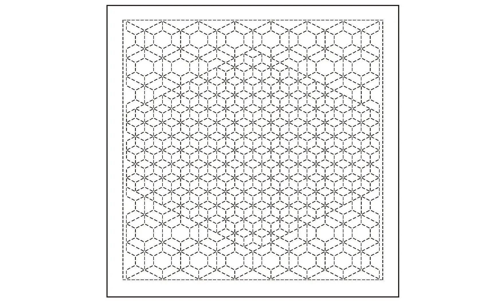 Coupon tissu Sashiko 33 x 66 cm