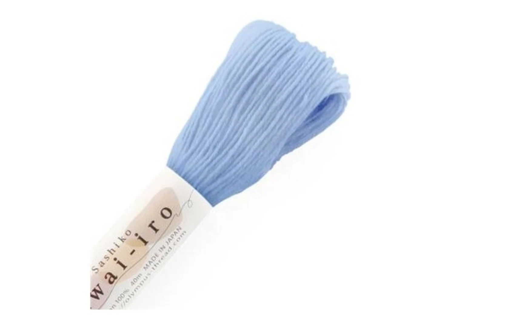 Fil Sashiko pastel ciel 40m