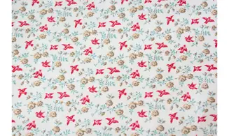 Tissu oiseaux dans les roses