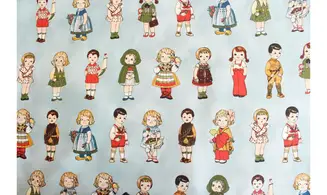 Tissu enfants vintage