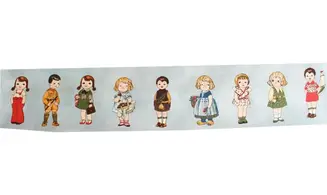 Tissu enfants vintage