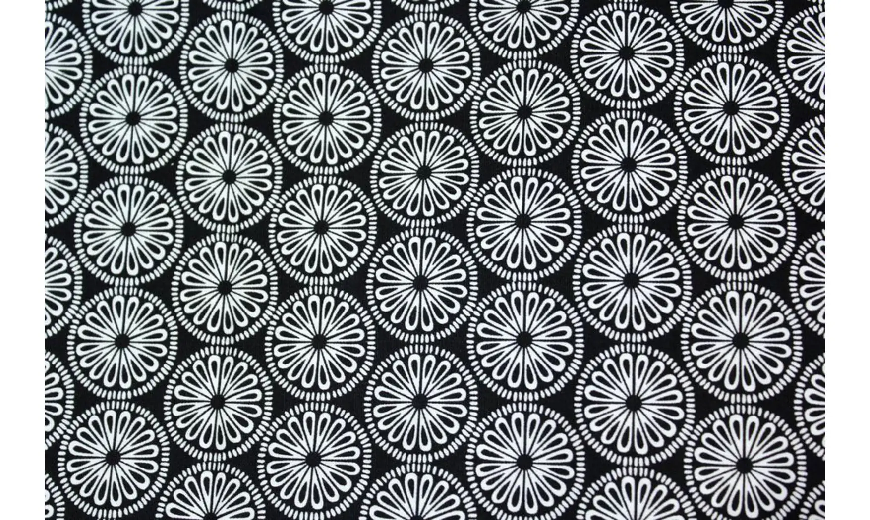 Tissu design agrumes fond noir