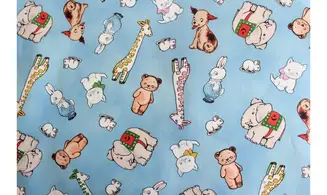 Tissu animaux vintage