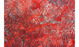 Batik empreintes de feuilles