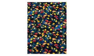 Tissu poissons océan foncé