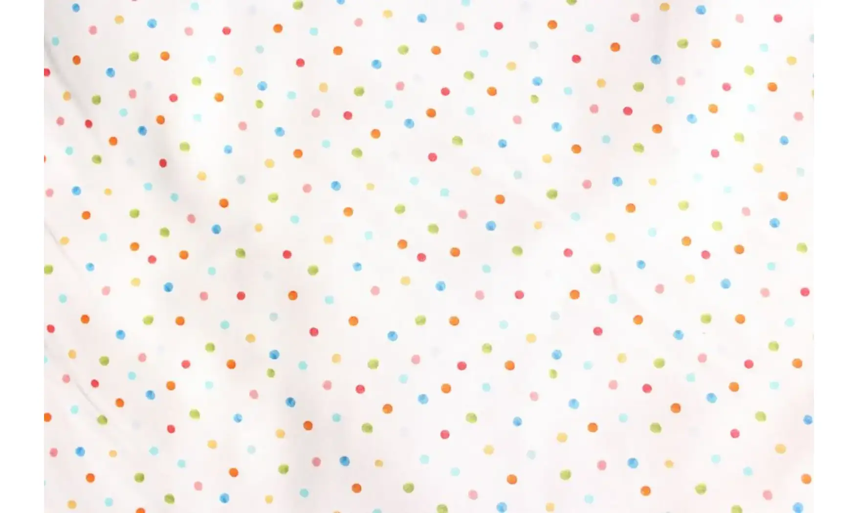 Tissu blanc points colorés