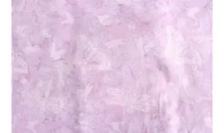 Batik violet papillons libellules