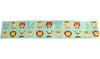 Tissu carrés animaux de la jungle