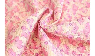 Tissu japonais Naka petites fleurs