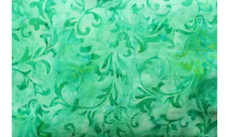 Batik vert feuillages
