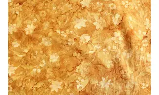 Batik ocre fleurs printemps