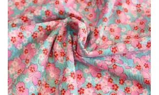 Tissu japonais Naka petites fleurs