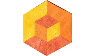 Trio de tissus - Jaune orange