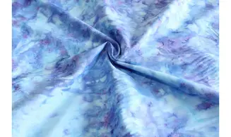 Batik bleu reflets violets