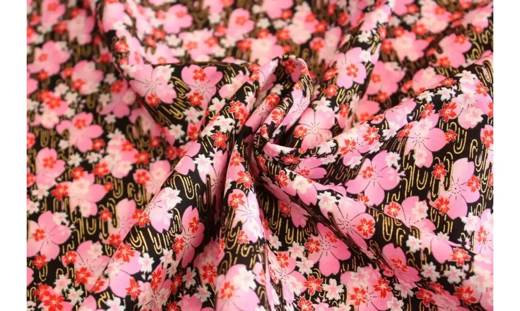 Tissu japonais Naka petites fleurs