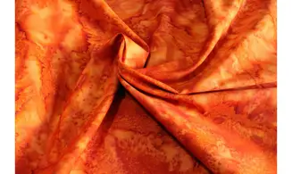 Batik orange rouille