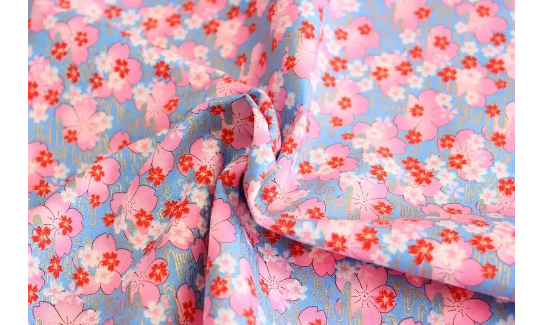 Tissu japonais Naka petites fleurs