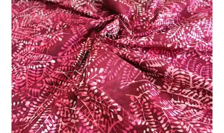 Batik bordeaux ramage