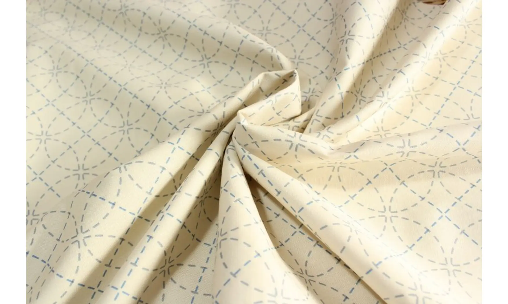 Tissu japonais sashiko imprimé Olympus