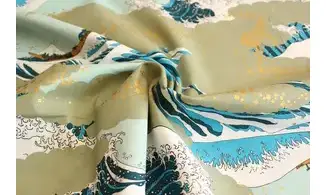 Tissu japonais Naka vagues