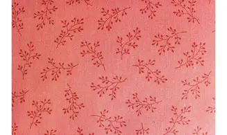 Tissu rose brindilles